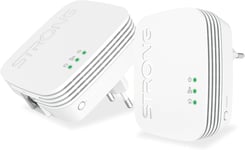 Powerline 1000 Kit Mini Duo Prises CPL Kit CPL 1000 Mbps Compatible Toute Box/Routeur 1 Port Ethernet Installation Rapide Plug & Play Accès Internet Haut Débit Partout Blanc