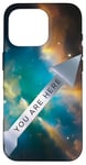 Coque pour iPhone 16 Pro Galaxy Science Geek Gifts T-shirt « You Are Here » Deep Space