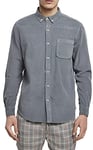 Urban Classics Men's Corduroy Shirt, Dustyblue, M