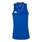 Kappa CAIRA Maillot de Basket-Ball Femme Blue FR : 2XL (Taille Fabricant : 2XL)