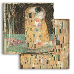 STAMPERIA INTERNATIONAL, KFT Album de Scrapbooking Double Face-Klimt The Kiss, Various, 30,5x30,5 cm