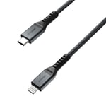 Nomad Kevlar Kabel USB-C -> Lightning 1.5m Svart