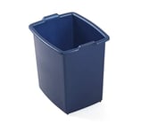 Domplex Poubelle rectangulaire en Plastique Bleu