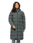 Jack Wolfskin Women's Frozen Palace Coat W Down Parka, Slate Green, XS