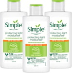 3 X 125Ml | Simple Kind to Skin Protecting Light Moisturiser 125Ml | Instant Moi