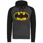 Hybris Batman signal hoodie (Mörkgrå/Svart,S)