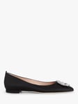 SJP by Sarah Jessica Parker Sonnet Satin Flat Pumps, Black