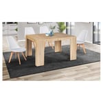 Table console extensible avec rallonges  45/140 cm ELORA   naturel  Taille unique