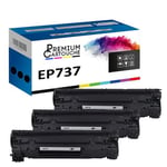 PREMIUM CARTOUCHE - x3 Toners - EP737 (CF283X) (Noir) - Compatible pour Canon i-SENSYS LBP-151 dw Canon i-SENSYS MF 210 Series Cano