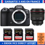 Canon EOS R6 Mark II + RF 85mm f/1.2 L USM + 3 SanDisk 32GB Extreme PRO UHS-II SDXC 300 MB/s + Ebook '20 Techniques pour Réussir vos Photos' - Appareil Photo Hybride