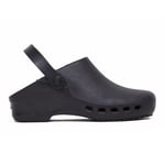 REPOSA Unisex Echo Clogs and Mules, Black/White, 3.5 UK