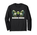 Green Gnomes In St Patricks Day Costume For Drinking Buddies Long Sleeve T-Shirt