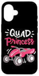 Coque pour iPhone 16 Femme Quad Lover ATV Rider Offroad Quad Bike