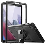 MoKo Étui Compatible avec Samsung Galaxy Tab A7 Lite 8.7 Pouces 2021(SM-T227/SM-T225/SM-T220), Housse Robuste Toute Protection Coque pour Galaxy Tab A7 Lite 8.7 Po 2021(SM-T227/SM-T225/SM-T220), Noir