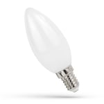 4W LED kronljus - C35, filament, frostad glas, E14 - Dimbar : Inte dimbar, Kulör : Varm