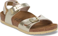 Birkenstock Kids' Rio As Kids BF Electric Metallic Gold, 30