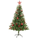 Sapin de Noël artificiel Vert h 150 cm livré avec 39 Décorations - Feeric Christmas