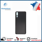 Vitre arrière (cache batterie) avec Adhésif pour Huawei P20 Pro Noir + Logo