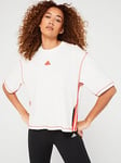 adidas Sportswear Womens Oversized T-Shirt - Off White, Off White, Size S, Women