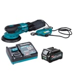 Makita BO002CGZ 40V XGT Brushless Random Orbit Sander 1 x 2.5Ah Battery Charger