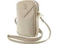 Guess Handbag Guwbzpgstegd Dark Beige/Beige Zip Triangle 4G