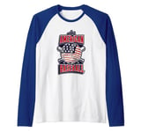 American Baseball Gifts Pitcher Baseball Bat Team Raglan Baseball Tee