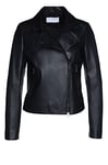 BOSS Women's C_saleli Leather Jacket, Black 1, L