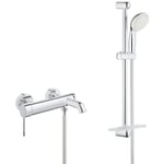 Pack Essence Mitigeur monocommande 1/2' bain/douche + Ensemble de douche complet 2 jets Tempesta 100 (32158002-TEMPESTA) - Grohe