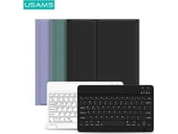 Usams Winro Case With Keyboard Ipad 10.2" Purple Case-White Keyboard/Purple Cover-White Keyboard Ip1027yr03 (Us-Bh657)