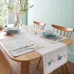 Catherine Lansfield Dining Cottage Friends Chemin de Table Naturel 32 x 220 cm