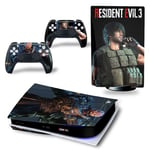 Autocollant Stickers de Protection pour Console Sony PS5 Edition Standard - - Resident Evil (TN-PS5Disk-4402)