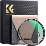 K&F Concept 62mm Filtre Polarisant CPL en Cuivre Ultra Fin HD Imperméable Anti des Rayures avec Étui pour Objectif Appareil Photo (Nano-X Pro)