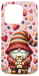 iPhone 15 Pro Pink Cat Stuff For Girls Cute Kitten And Hearts For Cat Lady Case