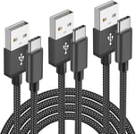 Câble USB C Charge Rapide [Lot de 3,1M+2M+3Mètres] Cable USB Type C Chargeur pour Samsung Galaxy S20 S21 S22 Plus Ultra S10 S10E S8 S9 A51 A71 A31 A52 A72 A41 A21 A21S A50 A40 A70 A13 A53 A1.[V29]