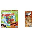 Hasbro Elefun and Friends Hungry Hungry Hippos Game & Jenga Classic, children's game that promotes the speed of reaction, from 6 years