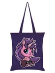 Tote Bag Fearless The Baby Unicorn Purple 38x42cm