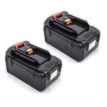 vhbw 2x Li-Ion batterie 3000mAh (36V) pour outil électrique outil Powertools Tools Dolmar AM-3643 batterie de tondeuse