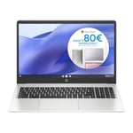 HP Chromebook 15a-na0003sf Ordinateur Portable 15.6" FHD (Intel Celeron, RAM 4 Go, eMMC 64 Go, AZERTY, ChromeOS) Gris