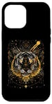 iPhone 13 Pro Max Tiger Gold Head Elements Tiger art Cosmic Case