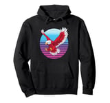 Eagle flight wings retro gradient Bird powerful nature hawk Pullover Hoodie