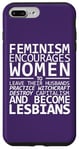 Coque pour iPhone 7 Plus/8 Plus Le Féminisme encourage les femmes à devenir lesbiennes Meme