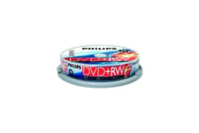 Philips - DVD+RW x 10 - 4.7 GB - lagringsmedie
