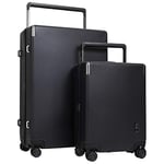 M&A Lakeside Valise à roulettes pivotantes avec Serrure TSA, Noir, 2-Piece Set, Lakeside Valise à roulettes avec Serrure TSA