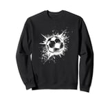 Soccer Ball Splash Football Pitch Sweatshirt