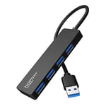 HOPDAY Hub USB 3.0 4 Ports USB 3.0 Portable Ultra Plat pour MacBook, iMac Pro, Mac Mini/Pro, Surface Pro, Dell, HP