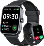 Montre Connect¿¿E Homme Pour Samsung,Iphone,Android,Montre Connect¿¿E Femme Avec Appel Bluetooth, 1,8¡± Smartwatch Avec Alexa Int¿¿Gr¿¿, Spo2,Sommeil Moniteur, Fr¿¿Quence Cardiaque,Etanche Ip68