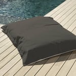 Pouf Géant xxl Déhoussable, Flottant pour Piscine Deco Arts Gris Carbone