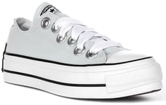 Converse All Star Platform Womens Trainers Light Blue UK 4.5 - 7.5