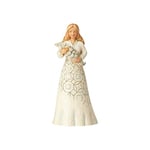 Figurine 6001559, Heartwood Creek Femme Fleurs Bouquet Long, Résine, Beige, 16.5 x 7.6 x 16.5 cm