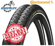 2 Continental Contact Plus 700 x 32c Wired Bike Tyres & Schrader Tubes Next Day